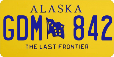 AK license plate GDM842