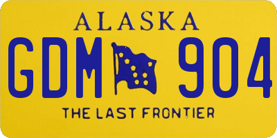 AK license plate GDM904