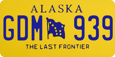 AK license plate GDM939
