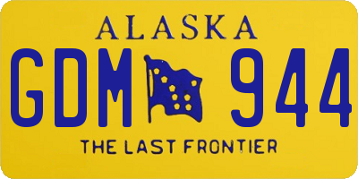 AK license plate GDM944