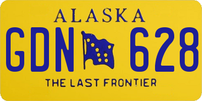 AK license plate GDN628