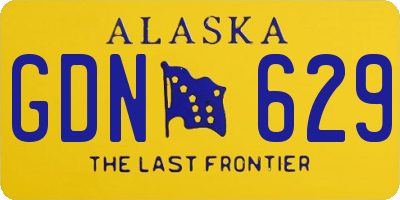AK license plate GDN629