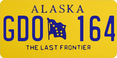 AK license plate GDO164