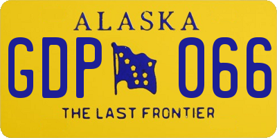 AK license plate GDP066