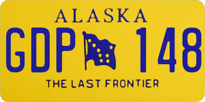 AK license plate GDP148