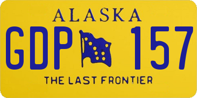 AK license plate GDP157