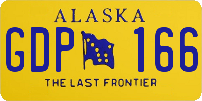 AK license plate GDP166