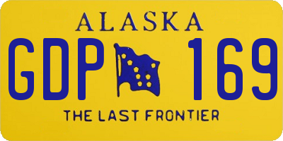 AK license plate GDP169