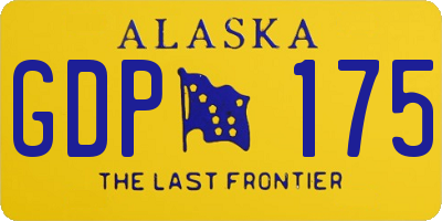AK license plate GDP175