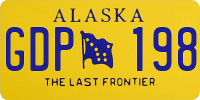AK license plate GDP198