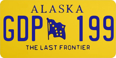AK license plate GDP199