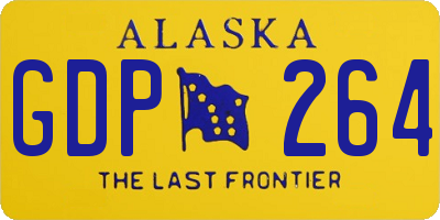AK license plate GDP264