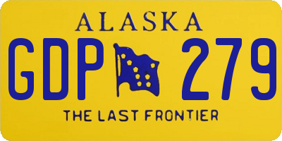 AK license plate GDP279