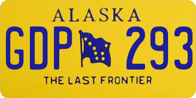 AK license plate GDP293