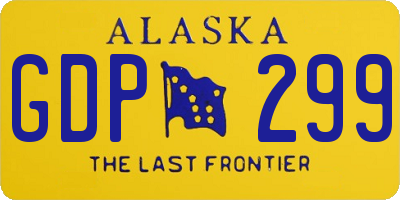 AK license plate GDP299