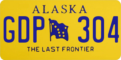 AK license plate GDP304