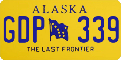 AK license plate GDP339