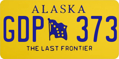 AK license plate GDP373