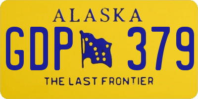 AK license plate GDP379