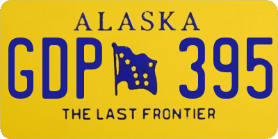 AK license plate GDP395