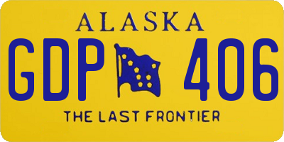 AK license plate GDP406