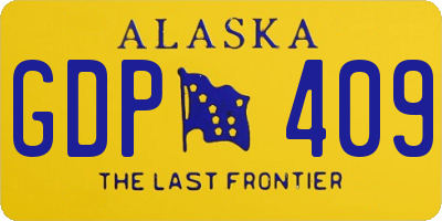 AK license plate GDP409