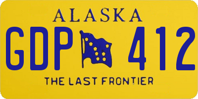 AK license plate GDP412
