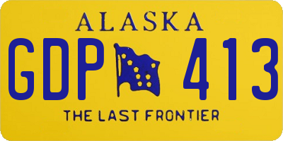 AK license plate GDP413