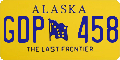 AK license plate GDP458