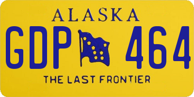 AK license plate GDP464