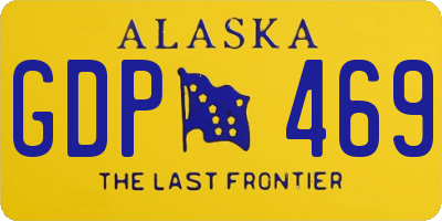 AK license plate GDP469