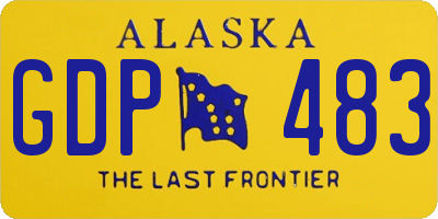 AK license plate GDP483