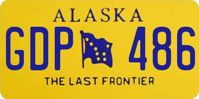 AK license plate GDP486