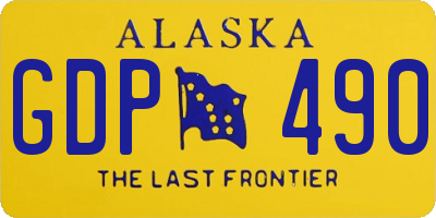 AK license plate GDP490