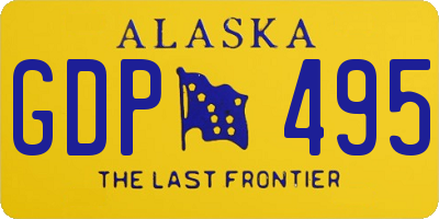 AK license plate GDP495