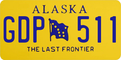 AK license plate GDP511