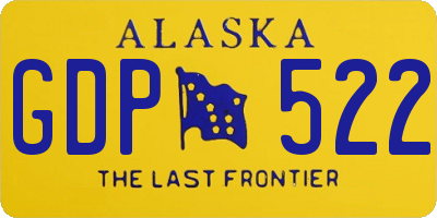 AK license plate GDP522