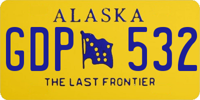 AK license plate GDP532