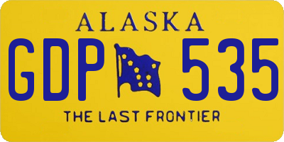 AK license plate GDP535