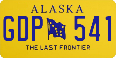 AK license plate GDP541