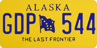 AK license plate GDP544