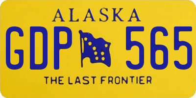 AK license plate GDP565