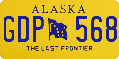AK license plate GDP568