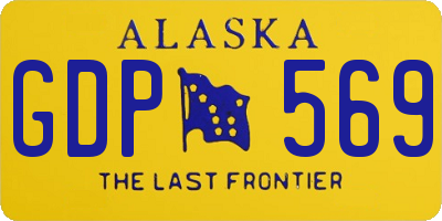 AK license plate GDP569