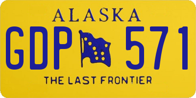 AK license plate GDP571