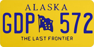 AK license plate GDP572