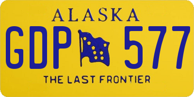 AK license plate GDP577