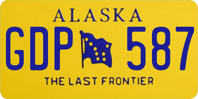 AK license plate GDP587