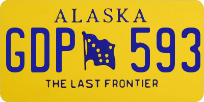 AK license plate GDP593