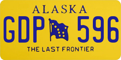 AK license plate GDP596